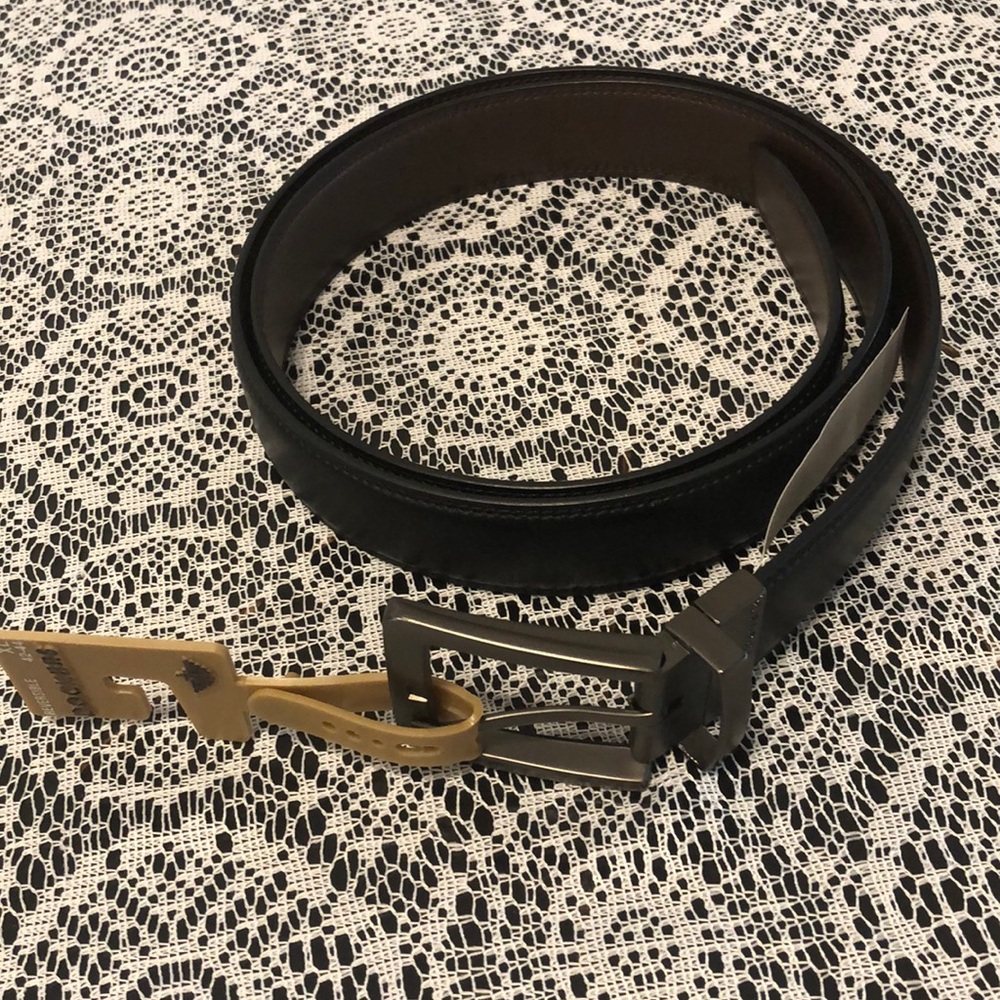 Mens Dockers Leather Dress Belt Reversible Black Tan/Brown XL 42-44 NWT #3